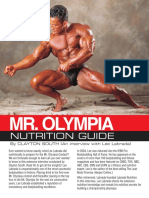 Mr. Olympia: Nutrition Guide