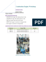 Internal Combustion Engine Workshop: Course No. Courses Title Semester