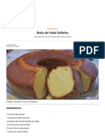 Bolo de Fubá Fofinho - PortalNamira.com