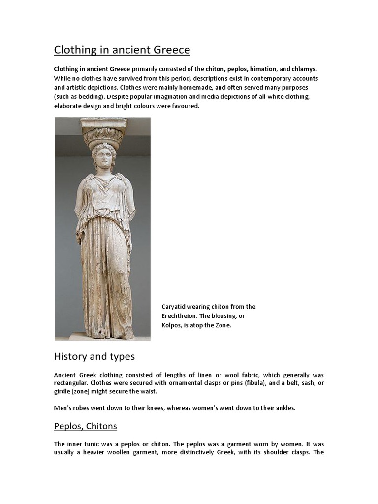 Ancient Greek Clothing Overview | PDF | Human Body | Consumer Goods, image size:768x1024