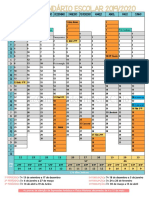 Calendário escolar ano letivo 2019-2020 sem tema