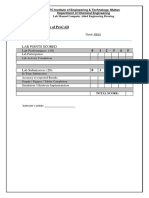 Lab01: Installation of Procad: Lab Points Scored Lab Performance