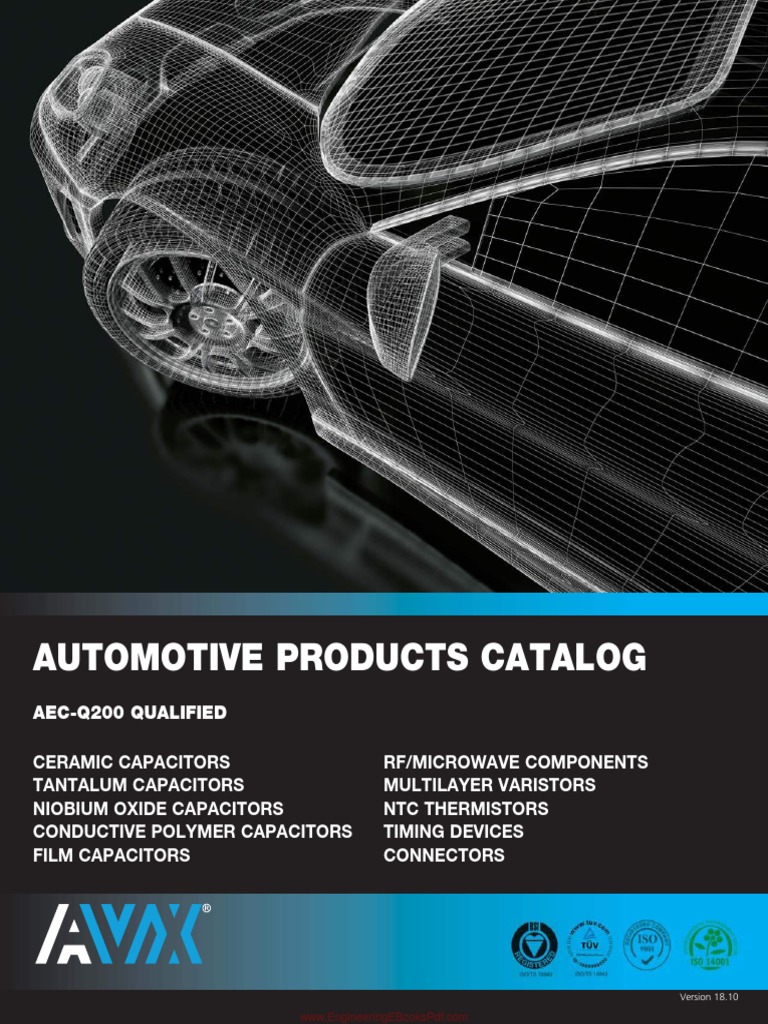 Automotive Products Catalog Pdf Capacitor Electromagnetism
