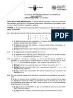 Prueba de Acceso Matematica