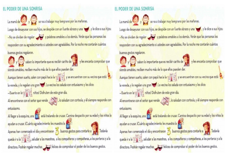 Cuento El Poder de Una Sonrisa | PDF
