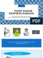 Konsep Dasar Kewirausahaan