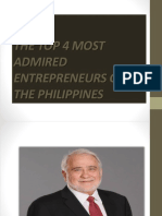 The Top 4 Most Admired Entreprenuers of The