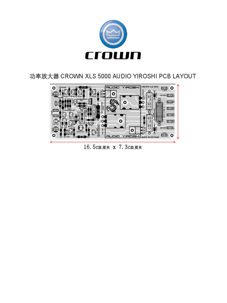 Crown Xls 5000 Audio Yiroshi PCB | PDF