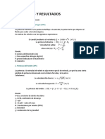 Calculos y Resultados