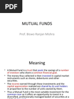 Mutual Funds: Prof. Biswo Ranjan Mishra