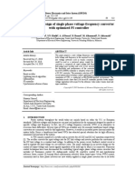 Analysis and design of single phase voltage-frequency converter with optimized PI controller