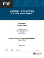 AuditingHRPracticesforRiskMgmt C.martin Presentation