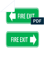 Name Tag Fire Exit