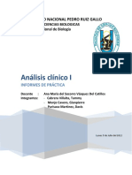 1er Informe Analisis Clinico I