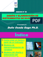 Sesion #08 - Diseño y Elaboracion de Instrumentos de Investigacion