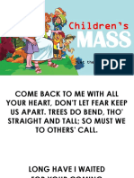 April Childrens Mass