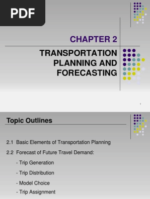 Transportation Planning And Forecasting Pdf Regression Analysis Transport