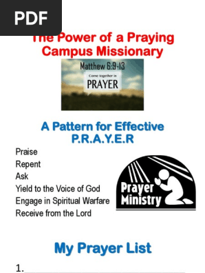 CMT Prayer and Intercession 1