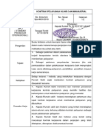 SOP Kontrak Pelayanan Klinis Dan Managerial