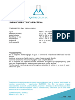 Limpiador Multiusos en Crema J&M PDF