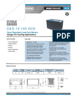 C&D 12-100 DCS: Valve Regulated Lead Acid Battery y