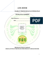 Log Book Penelitian s1 Farmasi Sttif Bogor21
