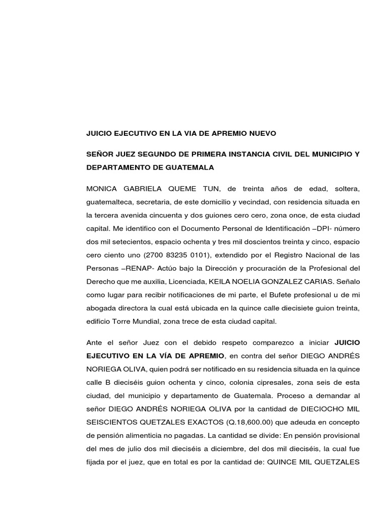 Sentencia Pasada en Autoridad de Cosa Juzgada | PDF | Manutención de