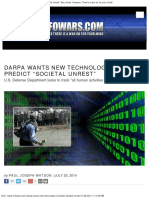 DARPA Seeks Tech to Predict Societal Unrest