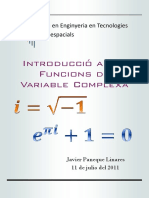 Introducció A Les Funcions de Variable Complexa - Xavi Paneque