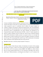 Metabolomic Study: of Volatile Compounds in The Pigmented Fruit From Mexico of Volatile Compounds in Mexico