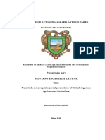 Respuesta de La Rosa (Rosa SPP.) A La Nutrición Con Fertilizantes Organominerales PDF