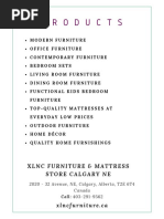 All About XLNC Furniture Shop Calgary Alberta