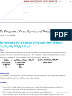 To Prepare A Pure Sample of Potash Alum - Chemistry Practical Class 12 - Learn CBSE