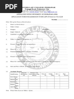 Frontier College Admission Form