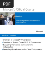 Microsoft Official Course: Evaluating The Environment For Virtualization