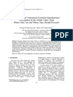 An Analysis of Vietnamese Footwear Manufacturers' Participation in The Global Value Chain Where They Are and Where They Should Proceed?