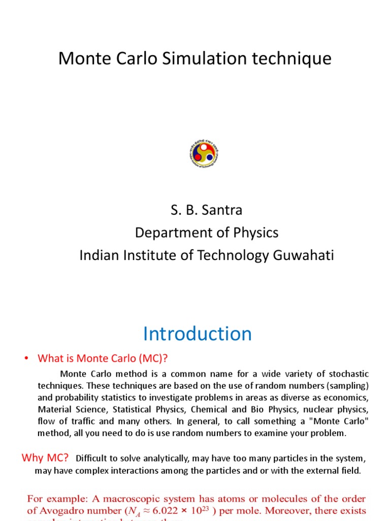 Monte Carlo Simulation Technique | Download Free PDF | Monte Carlo ...