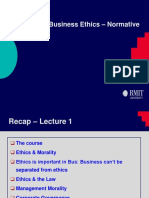 Lecture 2: Business Ethics - Normative Theories
