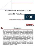 Simplex Infra - Corporate Presentation - March'18