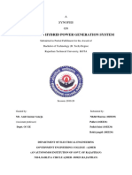 Solar - Wind Hybrid Power Generation System: A Synopsis ON