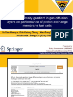 Effects of Porosity Gradient in Gas Diffusion Layers On Performance of Proton Exchange Membrane Fuel Cells