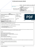 Purchase Change Order for Cable Trays and Fittings