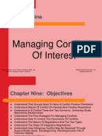 Chapter Nine: Managing Conflicts of Interest