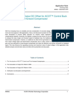 The Calculation of Output DC Offset For ACOT ™ Control Buck Converter With Feed-Forward Compensator