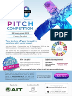 100X Pitch Competition Poster