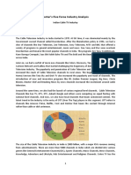 Porter's Five Force Industry Analysis: Indian Cable TV Industry