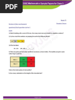 CBSE Sample Paper For Class 3 Mathematics Er