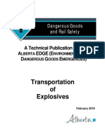 Transportation of Explosives: Dangerous Goods and Rail Safety