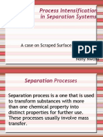 Process Intensification in Separation Systems: A Case On Scraped Surface Crystallizers Nony Nwosu