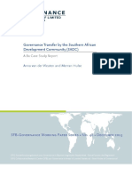Governance Transfer by The Southern Afri PDF